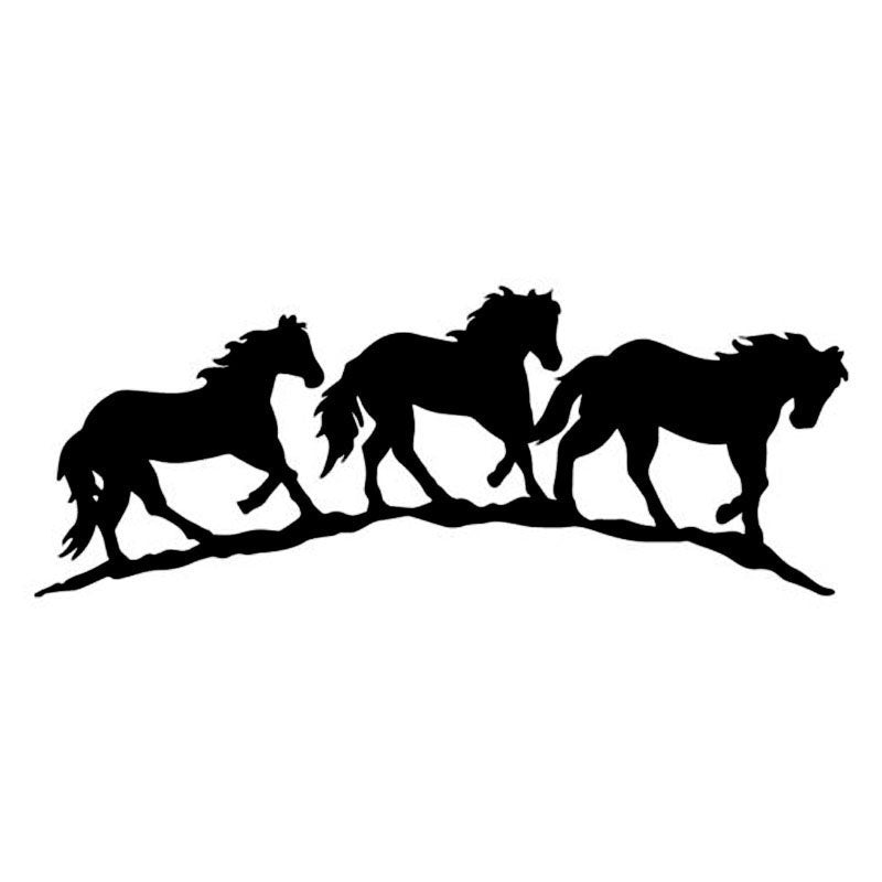 20cm*7.6cm Fashion Horse Car Sticker and Decal Car Styling Car Accessories
