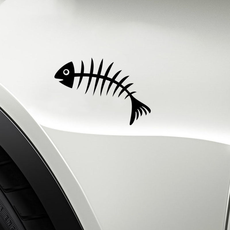 16cm*8.9cm Fish Bone Car Sticker Vinyl Decal Home Decoration Stickers