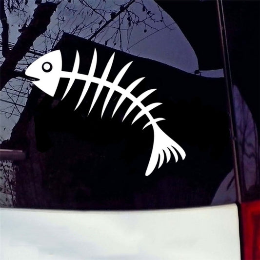 16cm*8.9cm Fish Bone Car Sticker Vinyl Decal Home Decoration Stickers