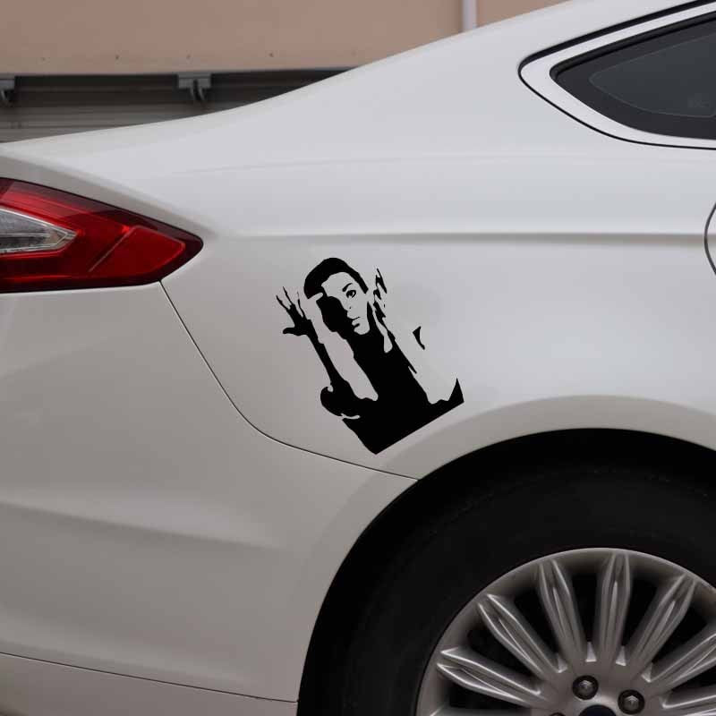 10.4CM*15.5CM Handsome Singer New Musical Elements Musician Prince Vinly Decal Car Sticker Black/Silver C27-0535