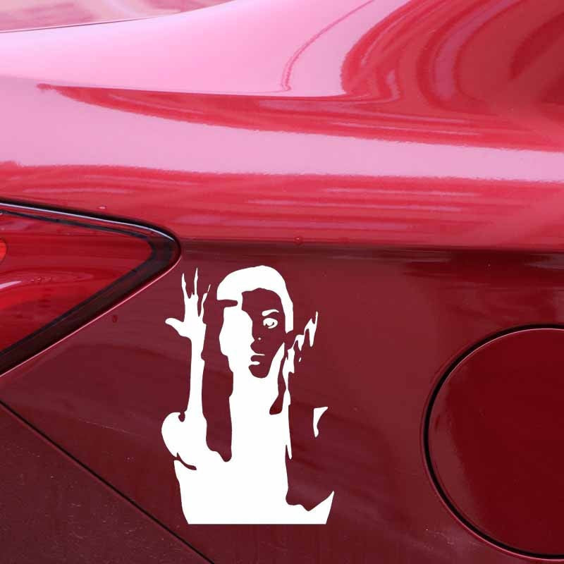 10.4CM*15.5CM Handsome Singer New Musical Elements Musician Prince Vinly Decal Car Sticker Black/Silver C27-0535