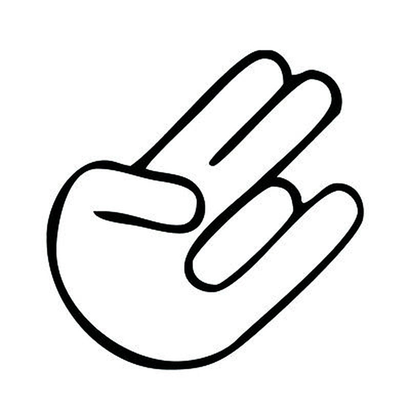 15cm*15cm Shocker Hand Gesture Car Sticker Vinyl Motorcycle Decals Car-styling S6-3240