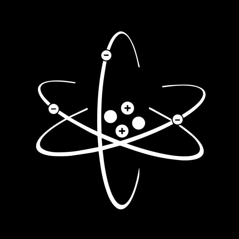 15CM*15.8CM Interesting Laboratory Microscope Vinly Decal Atom Science Car Sticker Decor Black/Silver C27-0292