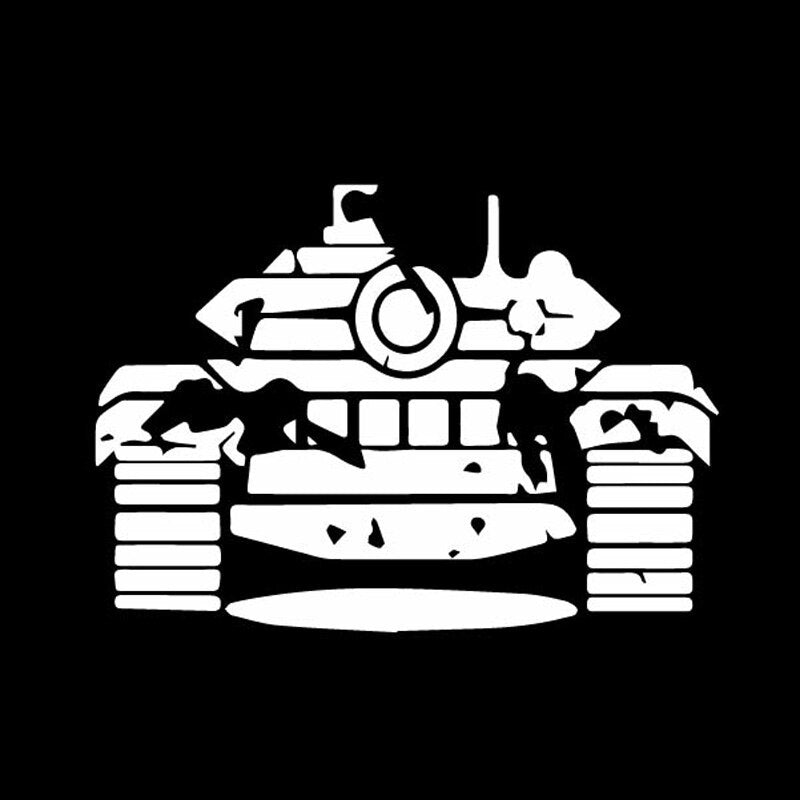 16.5CM*11.9CM Battle War Hell Buggy Cool Tank Dazzling Vinyl Decal Nice Car Sticker Black/Silver C27-1199