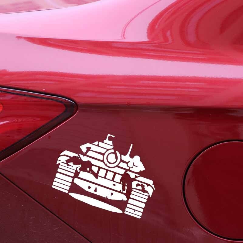 16.5CM*11.9CM Battle War Hell Buggy Cool Tank Dazzling Vinyl Decal Nice Car Sticker Black/Silver C27-1199