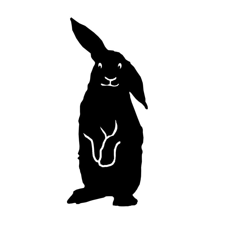 5.8cm*13.5cm Bardian Bunny Rabbit Decal Vinyl Cute Animal Car Sticker Car-styling S6-3488
