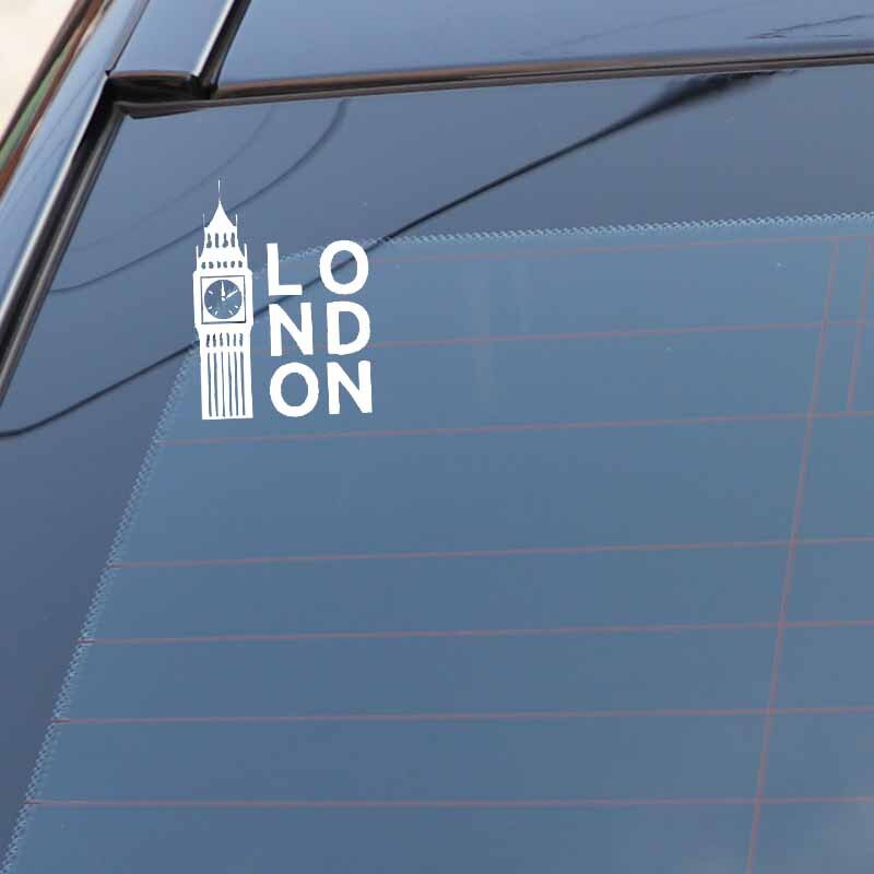 14.9CM*10.9CM Decor Art Vinyl Decal Car Sticker London Tower Clock Black/Silver C3-1119