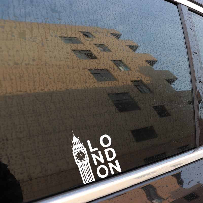 14.9CM*10.9CM Decor Art Vinyl Decal Car Sticker London Tower Clock Black/Silver C3-1119