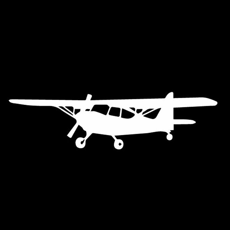 15.1CM*4.2CM Beautiful Airplane Dazzling Original Vinyl Decal High Quality Car Sticker Nice Black/Silver C27-1176