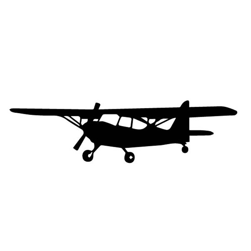 15.1CM*4.2CM Beautiful Airplane Dazzling Original Vinyl Decal High Quality Car Sticker Nice Black/Silver C27-1176