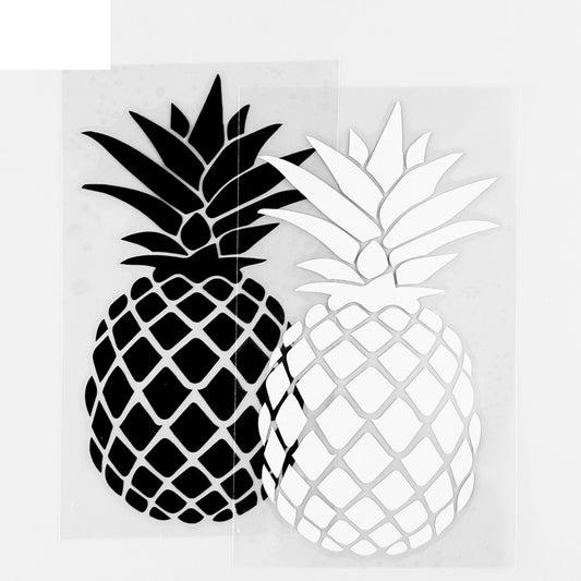 7.8×14.9CM Summer Pineapple Fresh Fruit Bumper Car Window Vinyl Decal Car Stickers Black / Silver 10A-0760