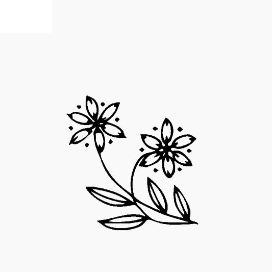 14.7CM*15.1CM Creativity Of Flower Hollow Out Decoration Car Sticker Vinyl Decal Black/Silver C23-1106