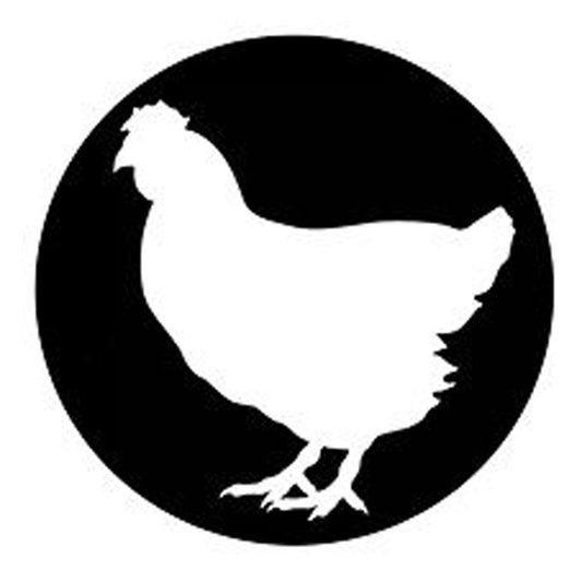 15*15CM Chicken Spare Wheel Cover Sticker Fashion Vinyl Decal Car Sticker Black Silver Accessories S6-2635