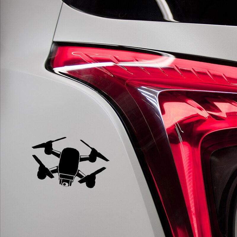 14.9CM*9.5CM Car Sticker Vinyl Decal UAV Drone Black/Silver C3-0177
