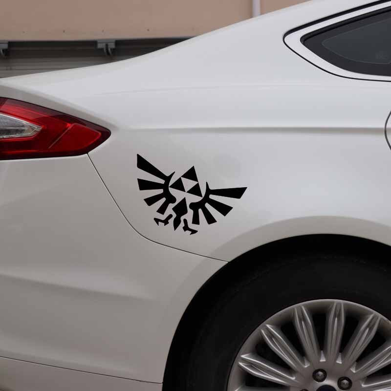 15CM*11.1CM Cartoon Car Sticker Simple Picture Delicate Vinyl Decal Black/Silver C27-0144