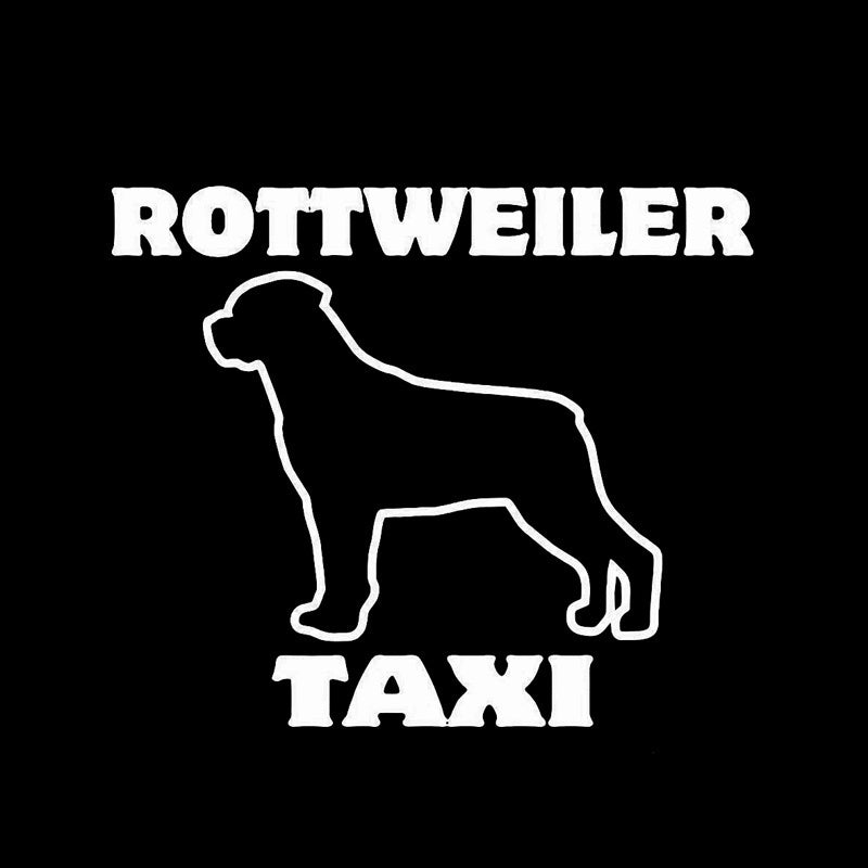 15.5cm*13cm ROTTWEILER TAXI Car Sticker Funny Vinyl Decal Car-styling Decals Car Window Sticker