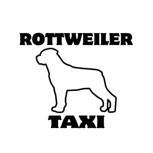 15.5cm*13cm ROTTWEILER TAXI Car Sticker Funny Vinyl Decal Car-styling Decals Car Window Sticker