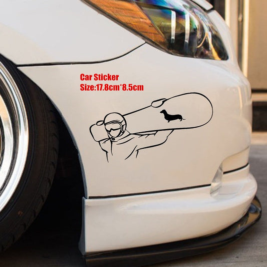 17.8cm*8.5cm Outdoor Sport Car Sticker Snowboard Fashion Car-Styling Vinyl Decals Motorcycle Diy Decoration 6 Colors