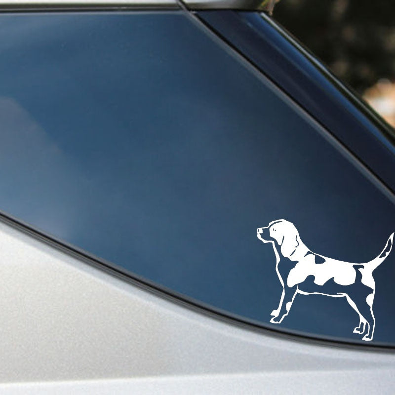 13cm*10.6cm Nice Dog Animal Vinyl Decal Car Sticker Pets Motorcycle SUV Bumper Car Window Sticker
