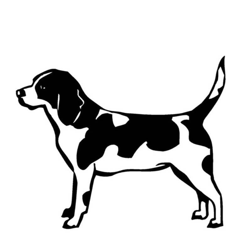 13cm*10.6cm Nice Dog Animal Vinyl Decal Car Sticker Pets Motorcycle SUV Bumper Car Window Sticker