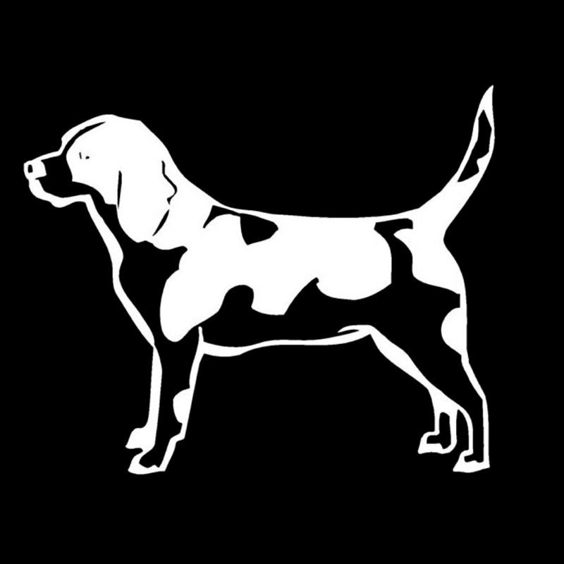 13cm*10.6cm Nice Dog Animal Vinyl Decal Car Sticker Pets Motorcycle SUV Bumper Car Window Sticker