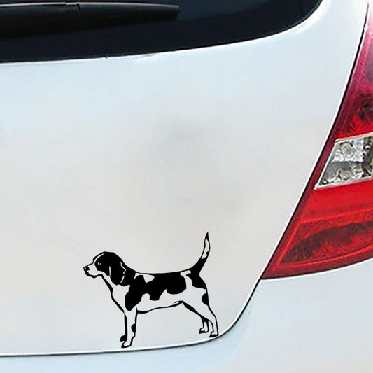 13cm*10.6cm Nice Dog Animal Vinyl Decal Car Sticker Pets Motorcycle SUV Bumper Car Window Sticker