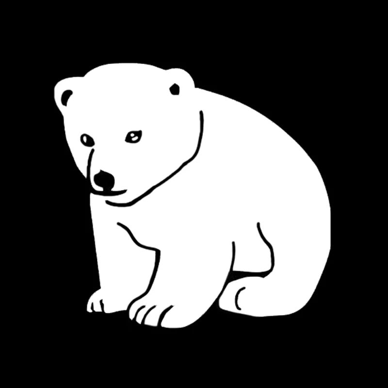 14.5cm*14cm Lovely Bear Animal Car Sticker Vinyl Decoration High Quality Car  Accessories