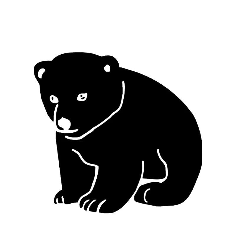 14.5cm*14cm Lovely Bear Animal Car Sticker Vinyl Decoration High Quality Car  Accessories