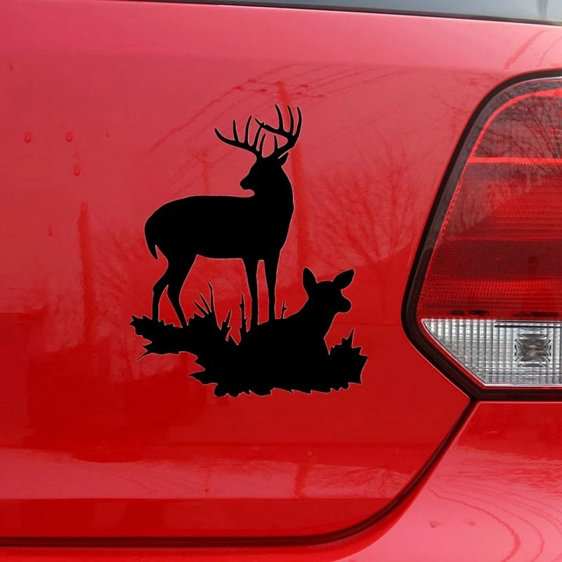 15cm*12cm Animal Vinyl Decal Car Sticker Waterproof Auto Decors Deer Home Decoration