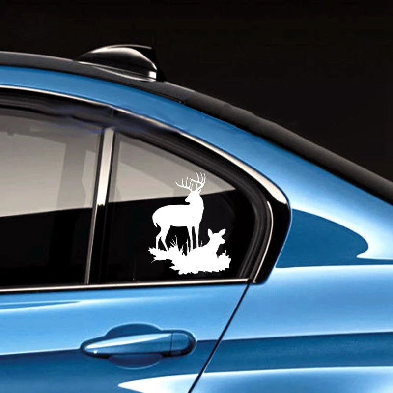 15cm*12cm Animal Vinyl Decal Car Sticker Waterproof Auto Decors Deer Home Decoration