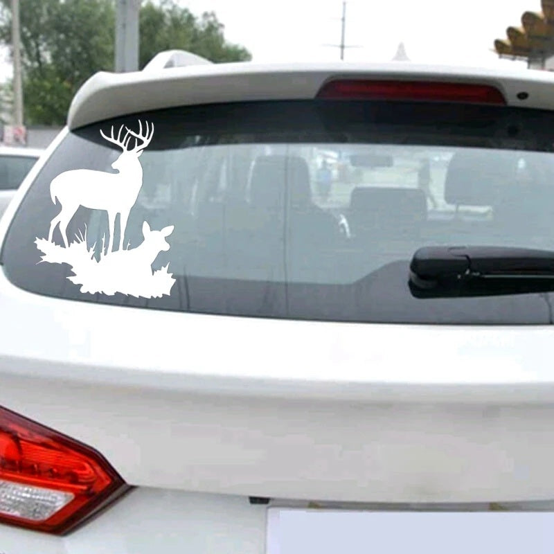 15cm*12cm Animal Vinyl Decal Car Sticker Waterproof Auto Decors Deer Home Decoration