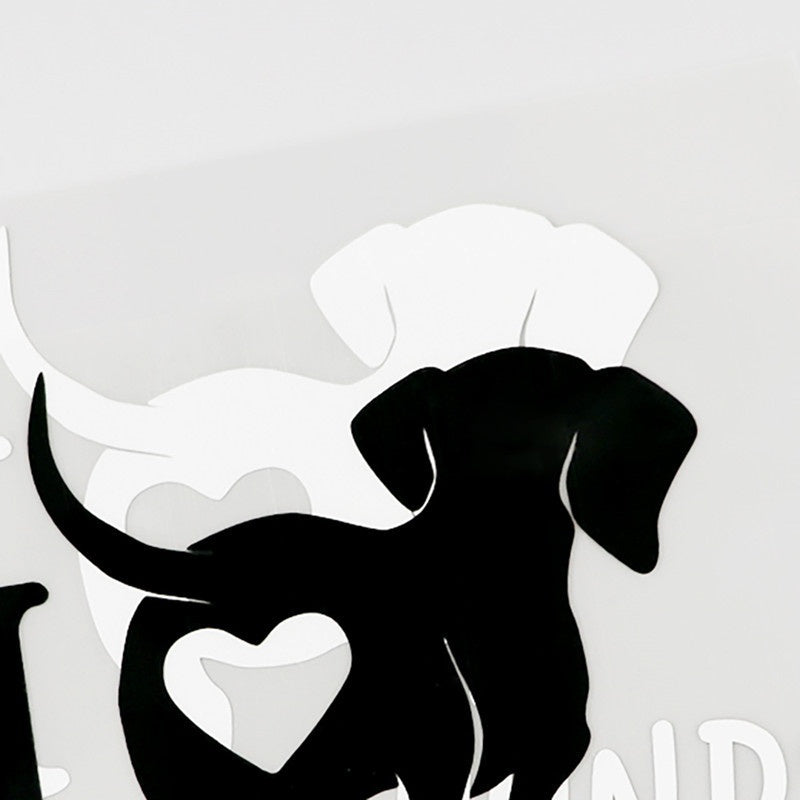 14.8cm*11.5cm Fun I Love Dachshunds Vinyl Animal Car Sticker Dog Car-Styling Waterproof Decals