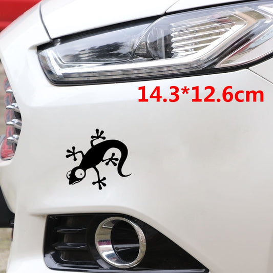 14.3cm*12.6cm Coolest Lizard Chameleon Gecko Decor Vinyl Decals Car Stickers Personalized Car Styling Accessories 6 Colors