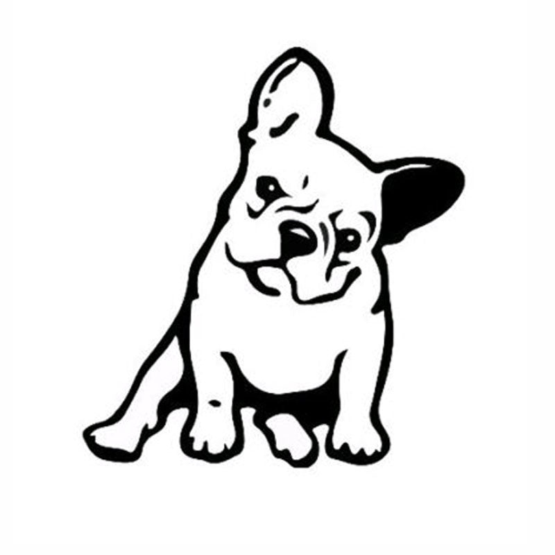 11.5*12.7CM Dog Vinyl Decal Window Decoration Lovely Animal Car Sticker Accessories Window Decals