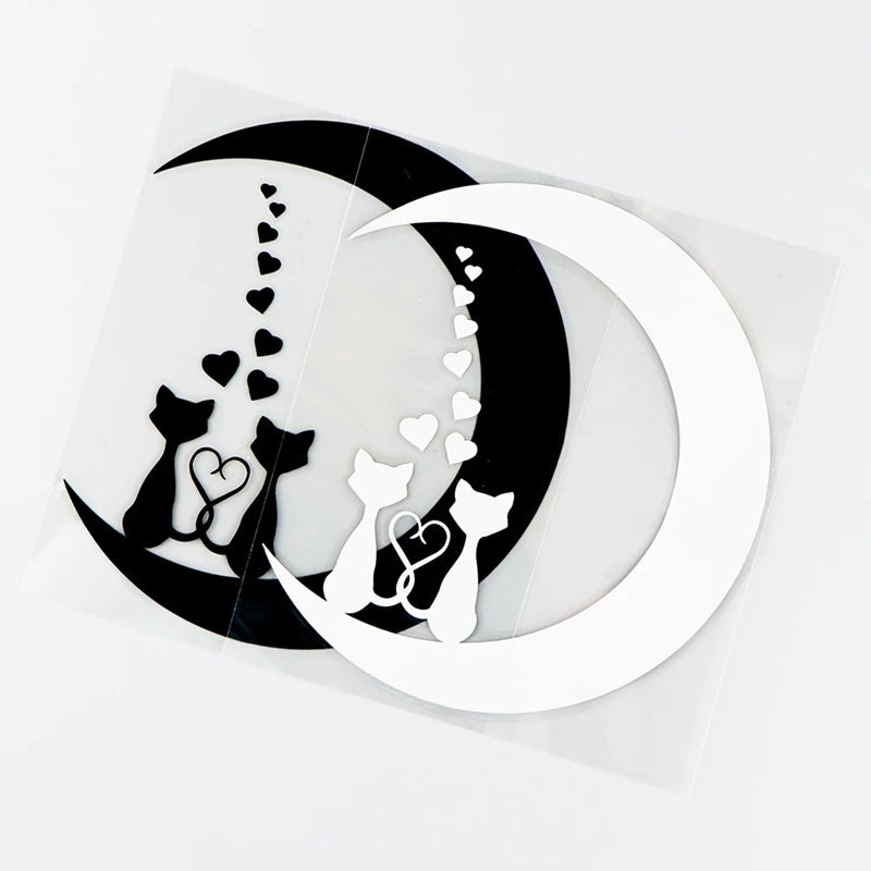 12.4cm*13.8cm Lovely Car Stickers Vinyl Decal Animal Car Accessories Home Decoration