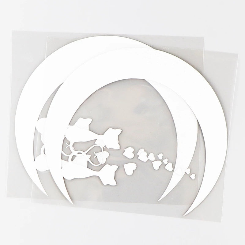 12.4cm*13.8cm Lovely Car Stickers Vinyl Decal Animal Car Accessories Home Decoration