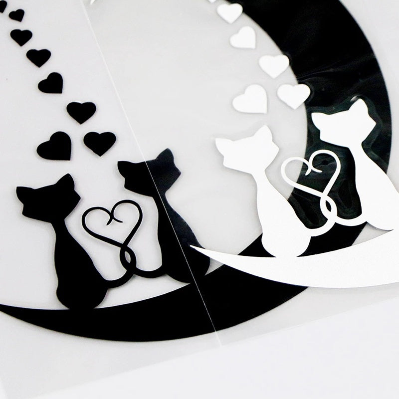 12.4cm*13.8cm Lovely Car Stickers Vinyl Decal Animal Car Accessories Home Decoration