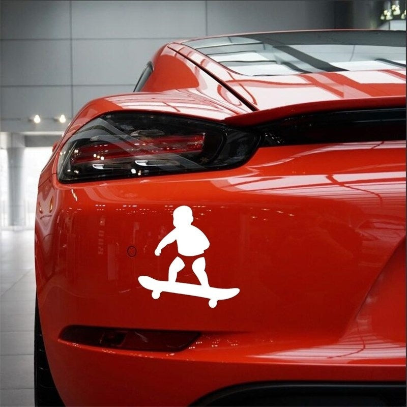 6 Colors Stylish Baby Car Decals Lovely Motorcycle Vinyl Sticker (Size:14.3*14.3cm)