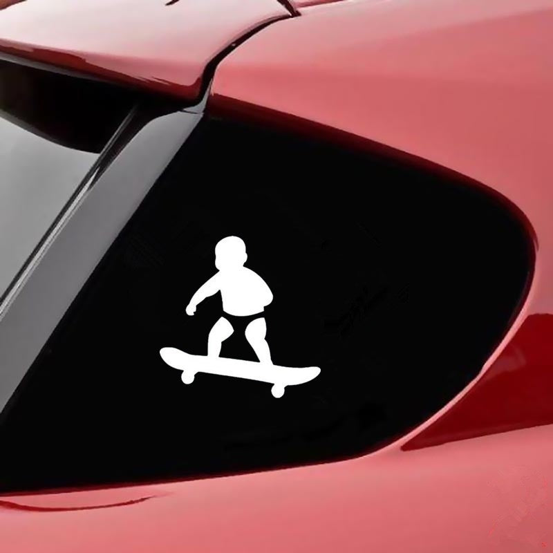 6 Colors Stylish Baby Car Decals Lovely Motorcycle Vinyl Sticker (Size:14.3*14.3cm)