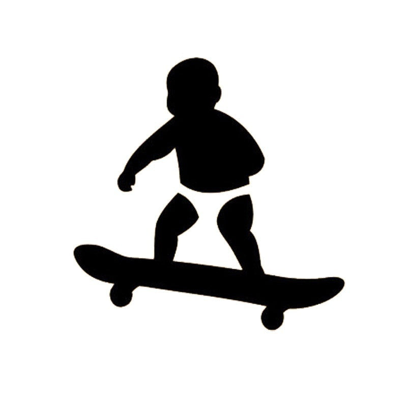 6 Colors Stylish Baby Car Decals Lovely Motorcycle Vinyl Sticker (Size:14.3*14.3cm)