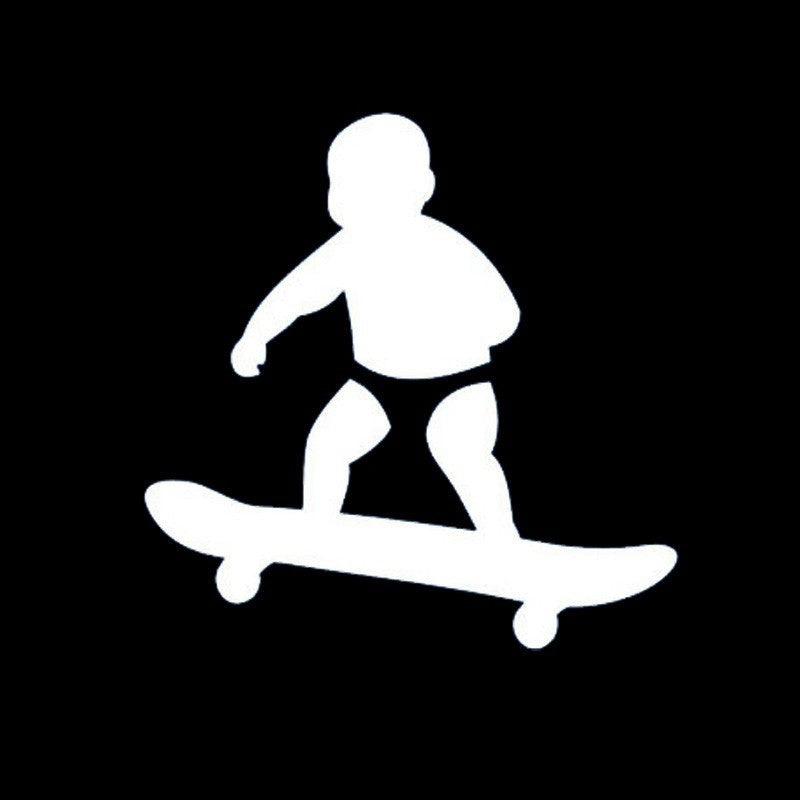 6 Colors Stylish Baby Car Decals Lovely Motorcycle Vinyl Sticker (Size:14.3*14.3cm)