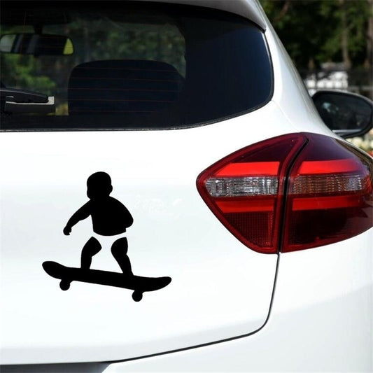 6 Colors Stylish Baby Car Decals Lovely Motorcycle Vinyl Sticker (Size:14.3*14.3cm)