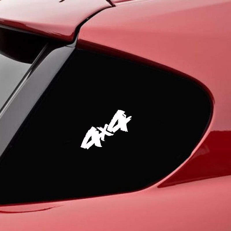 13.5cm*5.5cm 4X4 Off Road Interesting Vinyl Decals Motorcycle Car-styling Car Sticker 6 Colors