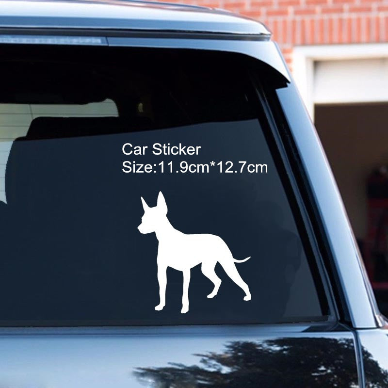 11.9cm*12.7cm Dog Creative Cartoon Car Body Decoration Decal Cute Animal Car Stickers