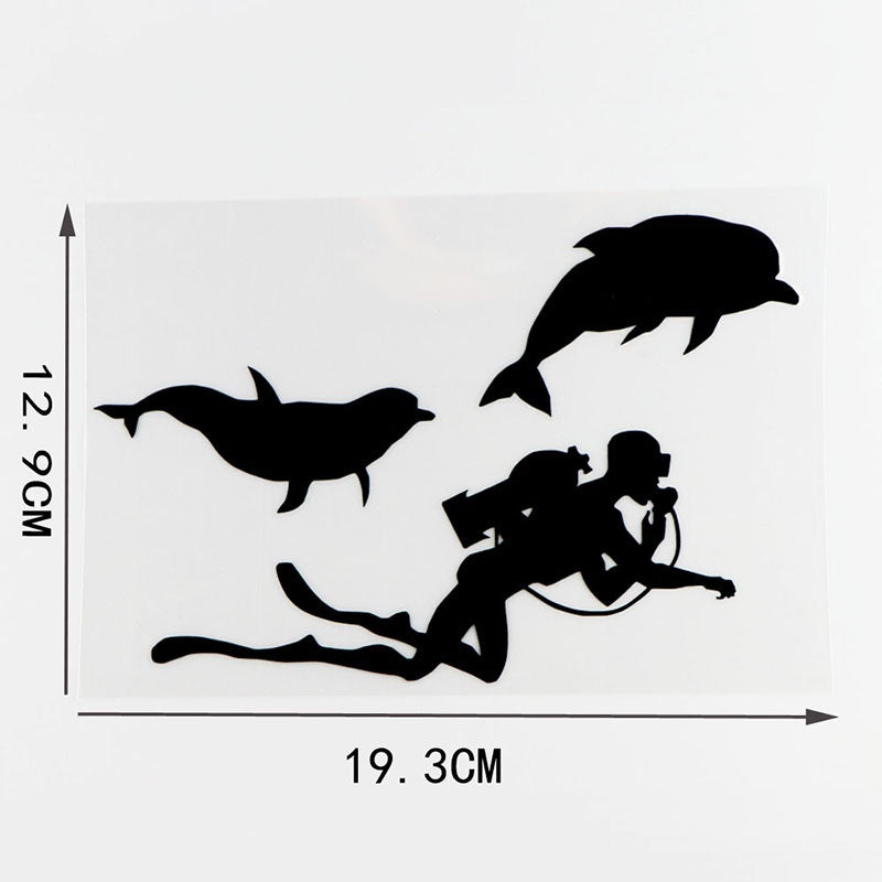 12.9cm*19.3cm Personality Fashion Car Sticker Car Door Window Bumper Vinyl Decals