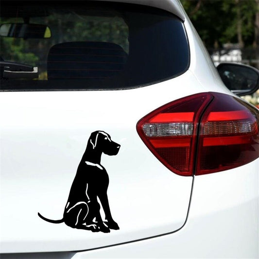 15CM*12.3CM Car Styling Decorative Stickers Dogs Vinyl Decal Cute Cartoon Animal Auto Accessories 6 Colors