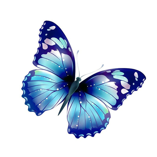14CM*13.3CM Funny Butterfly Decoration Decal PVC Motorcycle Car Sticker 11-00653