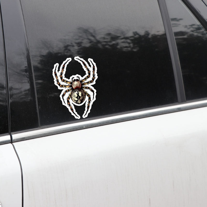 9.1*12.8CM Unique Dangerous Spider Crawl Decor Car Stickers Personality 11A0578