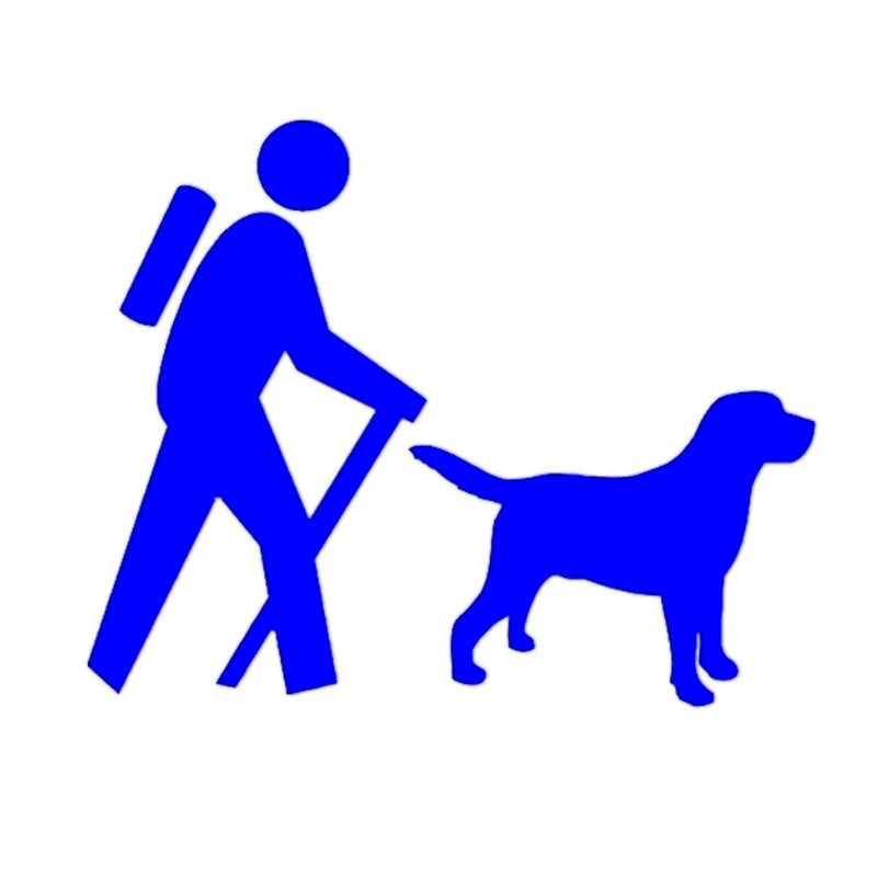 15.7cm*12.7cm Hiker Labrador Retriever Decal Novelty Vinyl Decal Sticker Cars Door Window Bumper Decoration