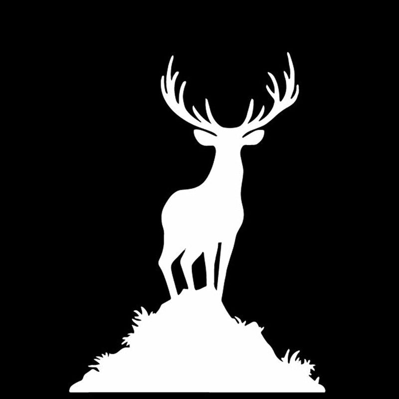 14.5cm*10.9cm Deer Pattern Car Stickers Car Trunk Vinyl Decal Accessories 6 Colors